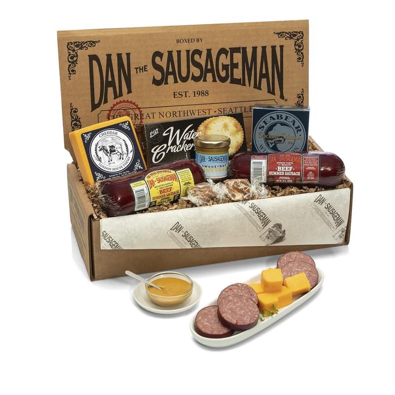 Gourmet Meat & Cheese Gift Box for Holiday Snacking