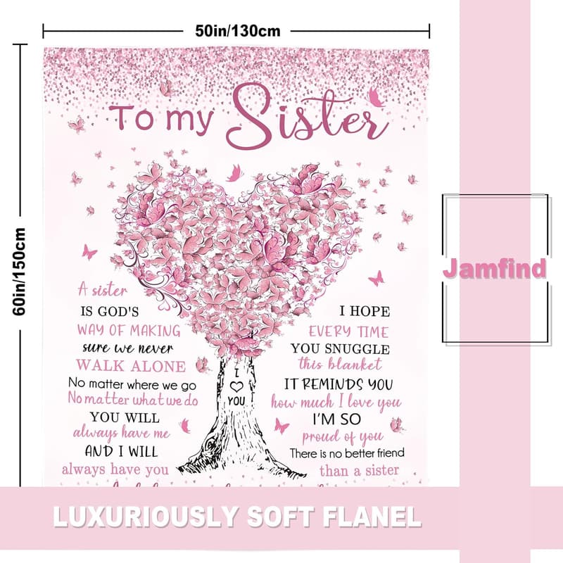 Big Sister Birthday Blanket Gift - 