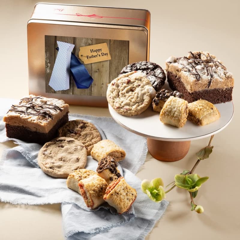Father's Day Gourmet Gift Basket in Classic Tin Box