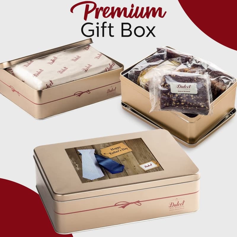 Father's Day Gourmet Gift Basket in Classic Tin Box