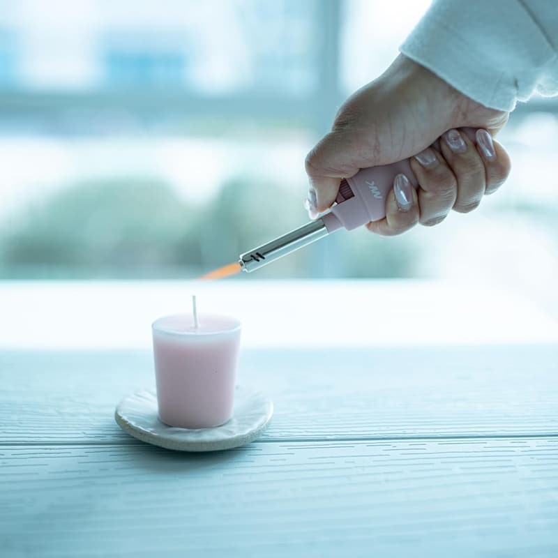 Butane Refillable Candle Lighter Set - Wind-Resistant, 4-Pack