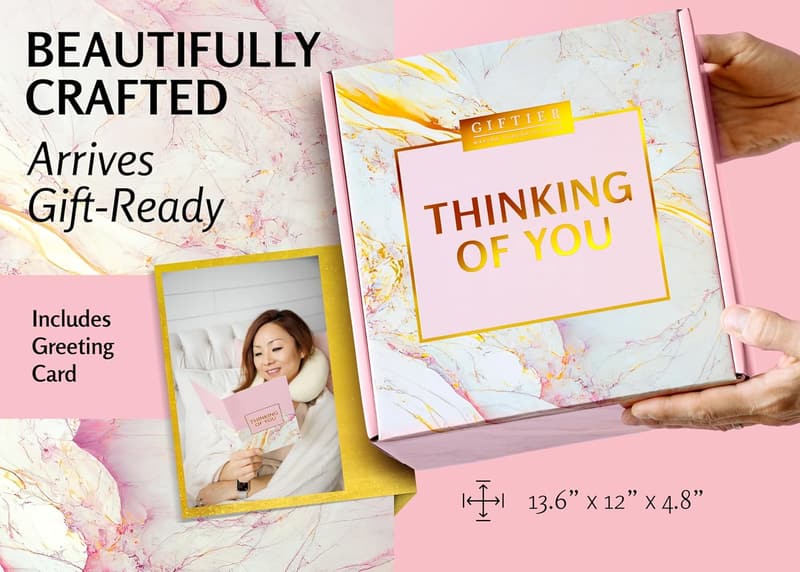 Get Well Soon Care Package for Women with Memory Foam Pillow