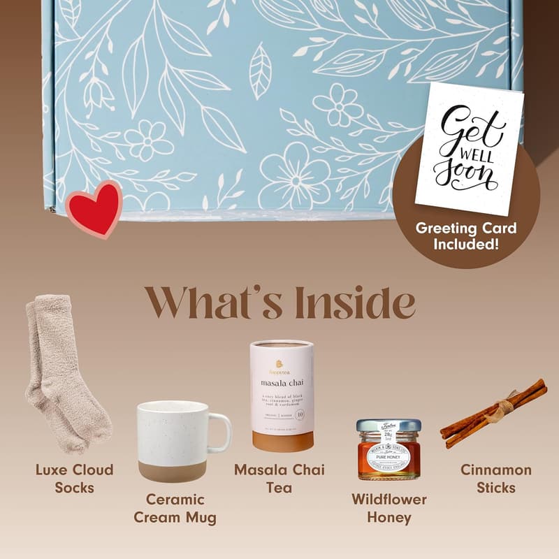 Get Well Soon Gift Basket for Women – Self-Care Essentials
