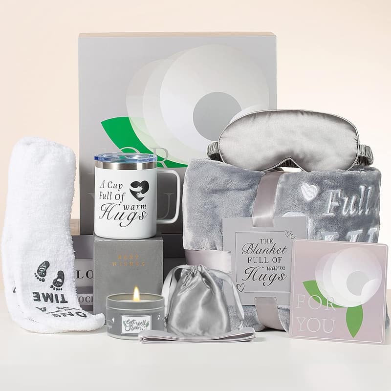 Get Well Soon Care Package for Women - Sympathy Basket