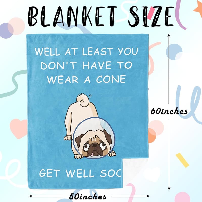 Get Well Soon Blanket for Women - 50