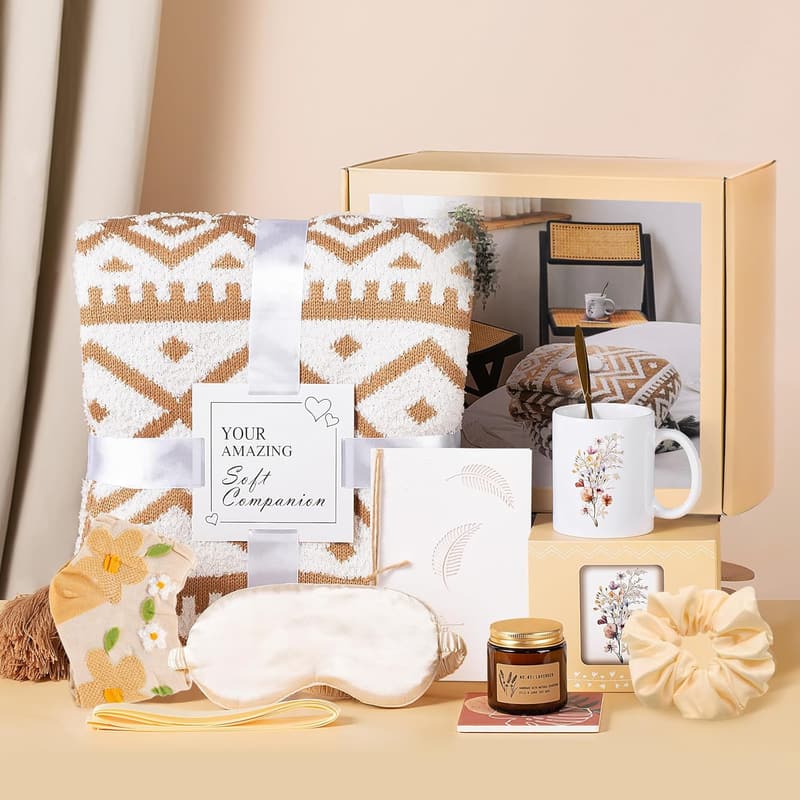 Get Well Care Package for Women - 10-Piece Sympathy Gift Box