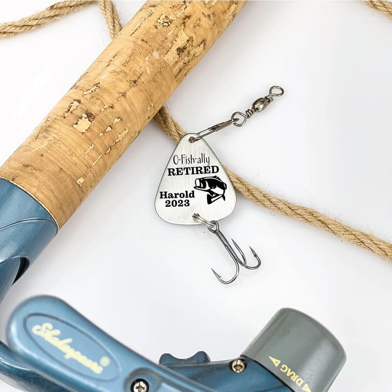 Personalized Fishing Lure for Retirement Gift