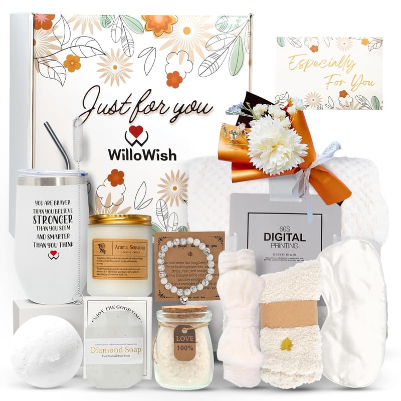 Get Well Soon Gift Basket for Women - Spa Care Package