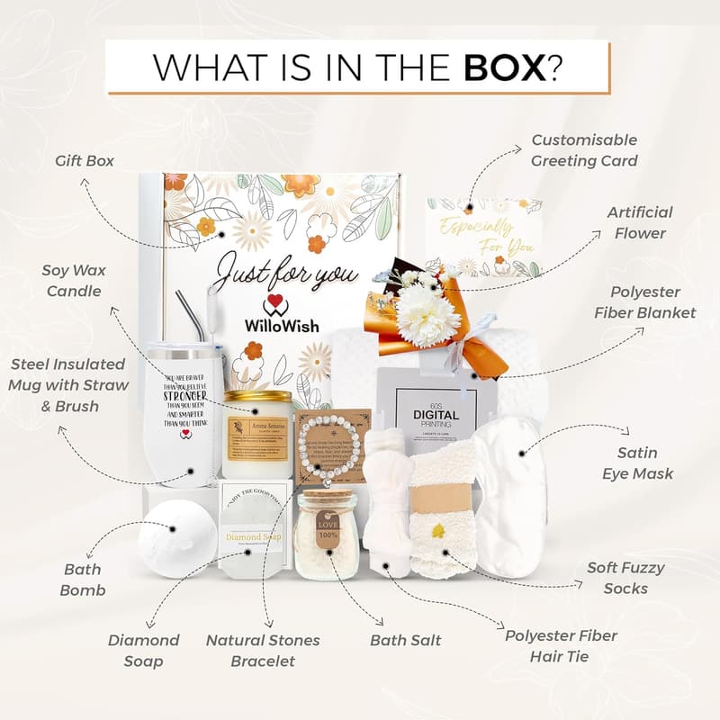 Get Well Soon Gift Basket for Women - Spa Care Package