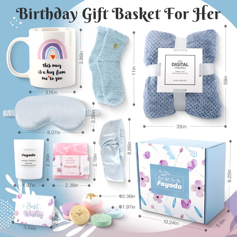 Get Well Soon Care Package for Women - 15-Piece Gift Set