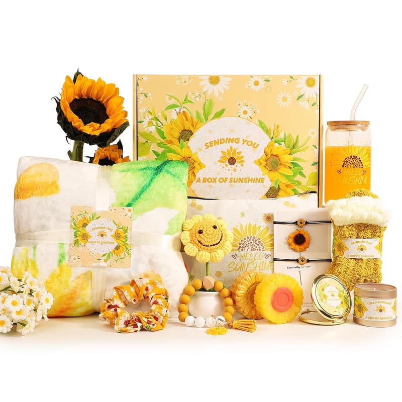 Get Well Soon Sunflower Care Package for Women