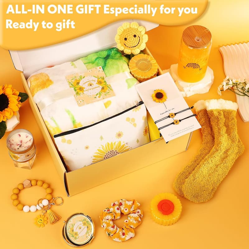 Get Well Soon Sunflower Care Package for Women