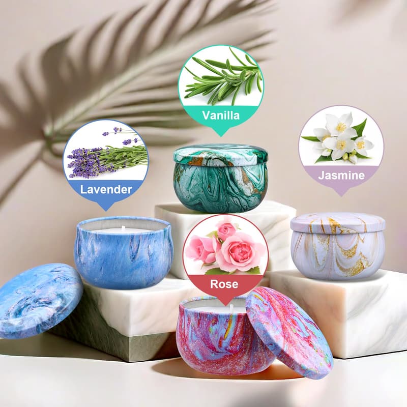 Relaxing Spa Gift Set: Unique Candles & Hand Cream for Women