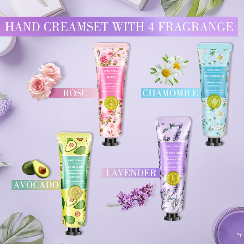 Relaxing Spa Gift Set: Unique Candles & Hand Cream for Women