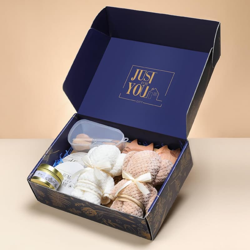 Housewarming Gift Basket for Couples - 10-Piece Set with Candle & More