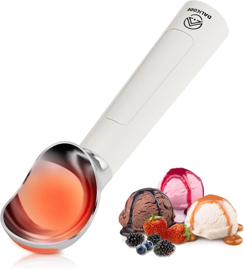 Electric Heated Ice Cream Scoop – Rechargeable with LED Display
