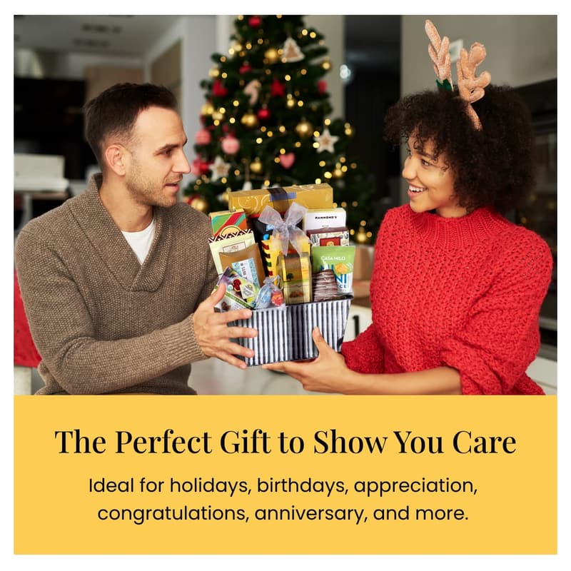 Gourmet Snack & Sweets Gift Basket for Women & Families