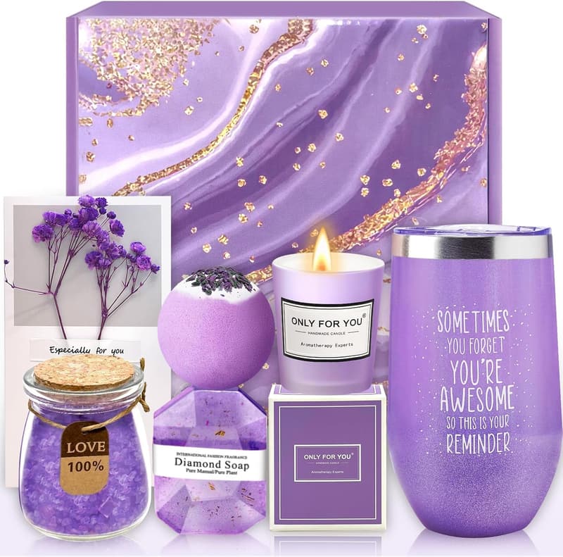 Mother's Day Spa Gift Basket & Tumbler Set for Women