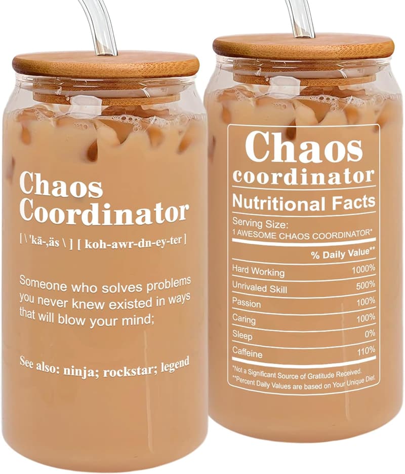 Thank You Gifts - 16 Oz Can Glass for Women & Teachers