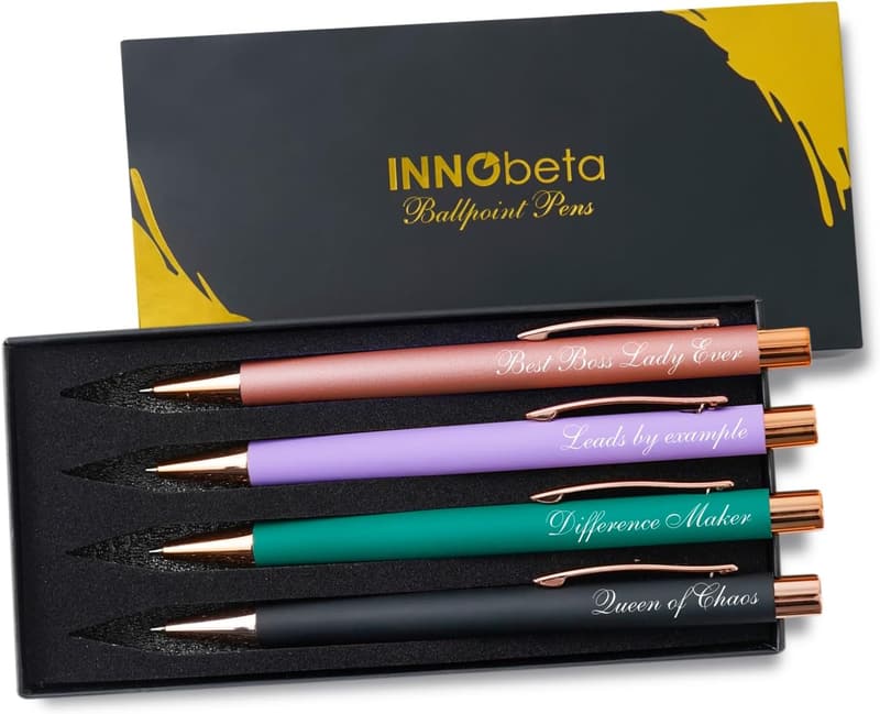 Boss Day Ballpoint Pen Set for Women - Funny Gift Idea