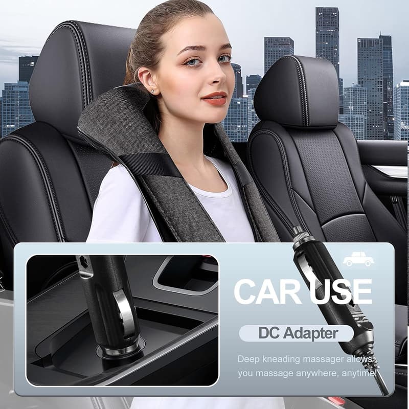 Ergonomic Shiatsu Neck & Back Massager with Heat