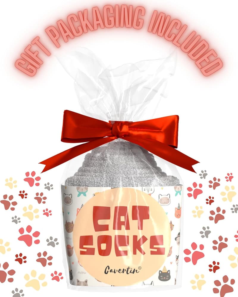 Cute Cat Socks with Gift Packaging for Cat Lovers