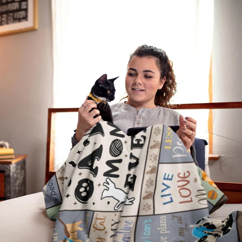 Cat Mom Gifts Blanket - 50
