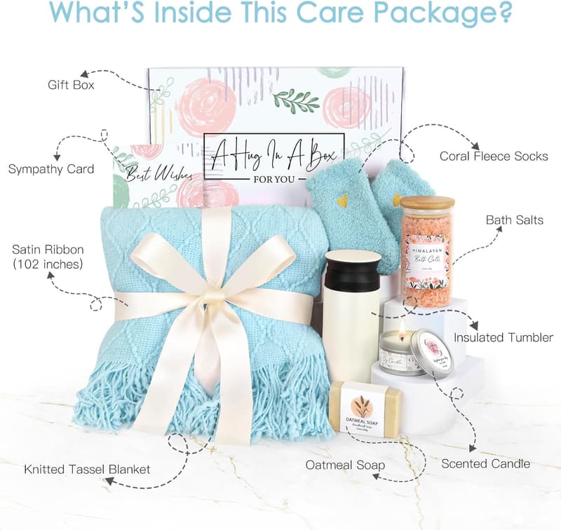 Get Well Soon Gift Basket for Women - Self Care Package
