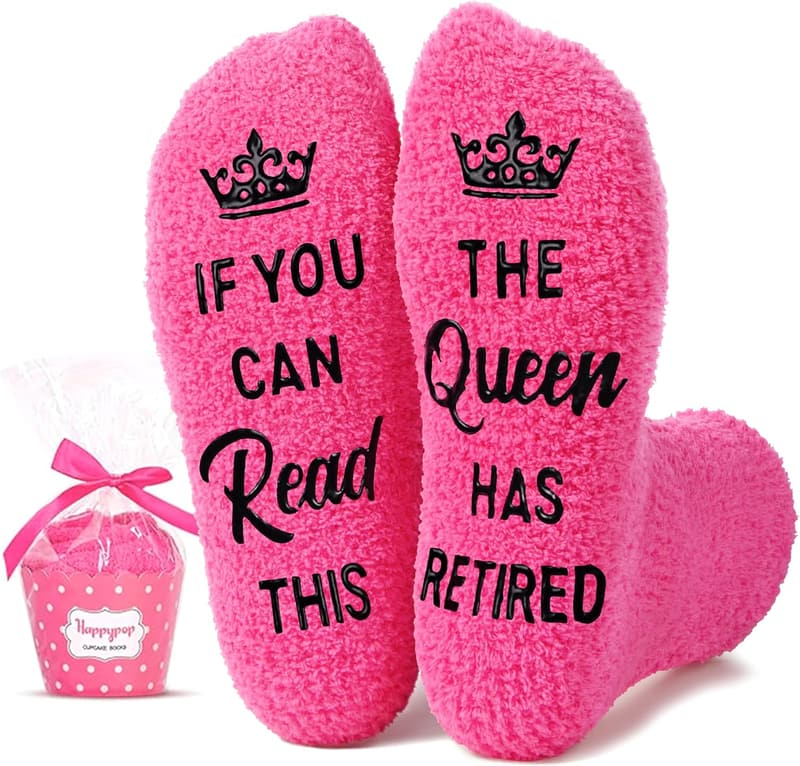 Retirement Gift Socks for Women - Fun Christmas Ideas
