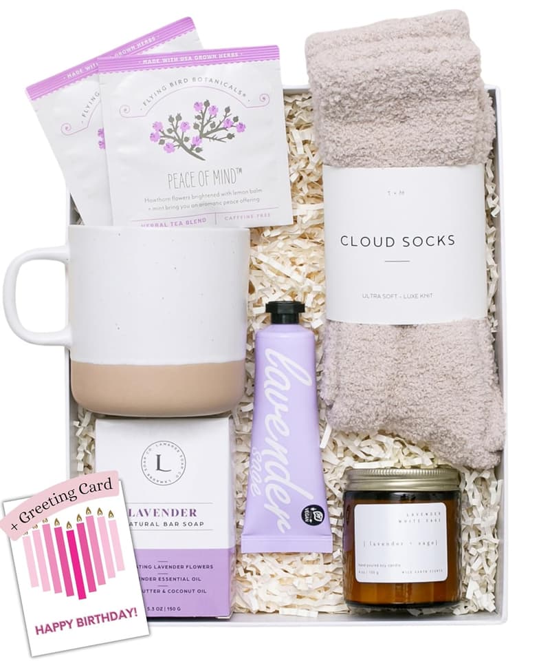 Mother's Day Lavender Spa Gift Set | Relaxation Self-Care for Mom