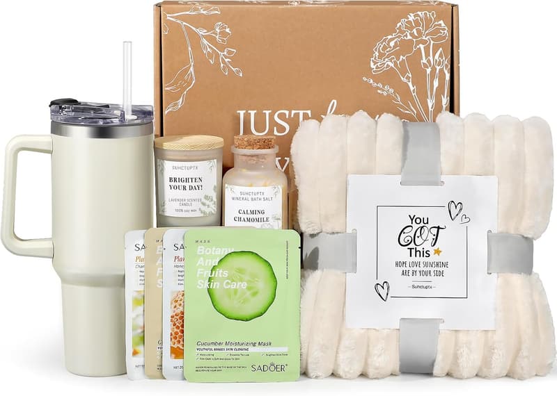 Relaxing Spa Gift Basket for Women - Get Well Soon, Birthday, Mother's Day