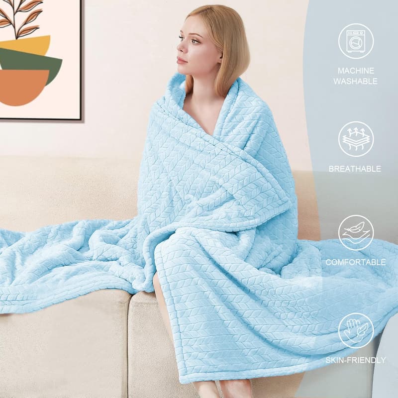 Spa Care Package Basket for Women - Get Well Gift with Blanket & Tumbler
