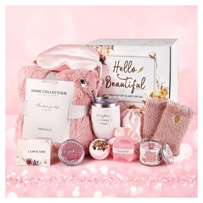 Spa Gift Basket for Women - Relaxing Get Well Soon Set
