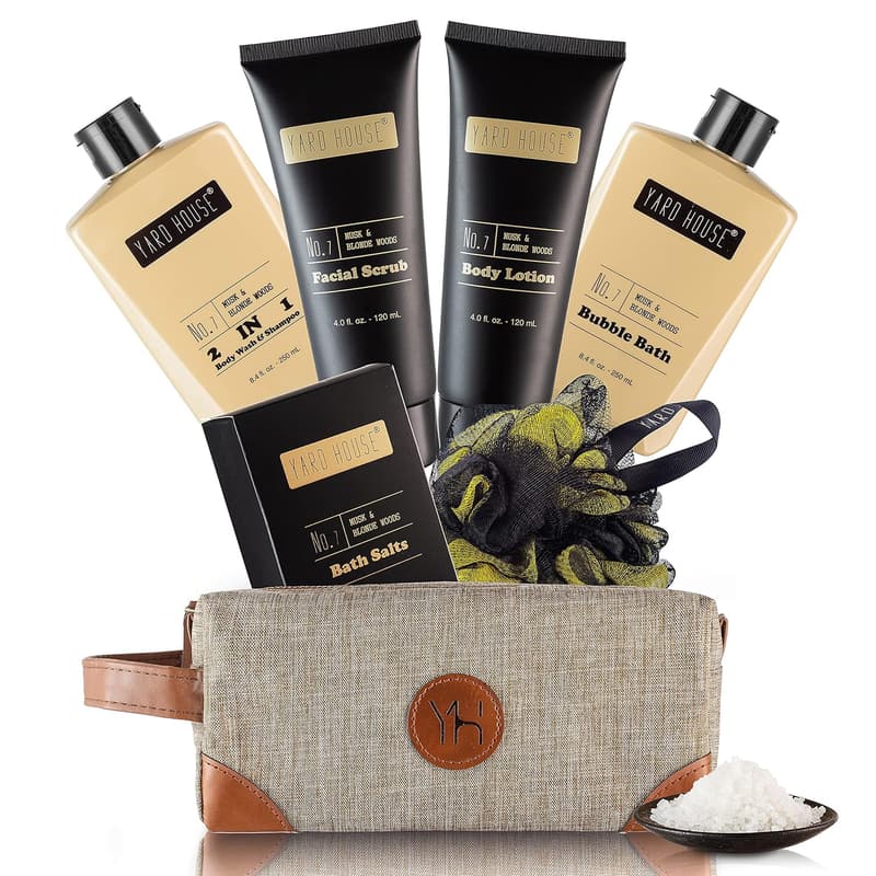 Luxury Musk & Blonde Woods Bath Gift Set for Him