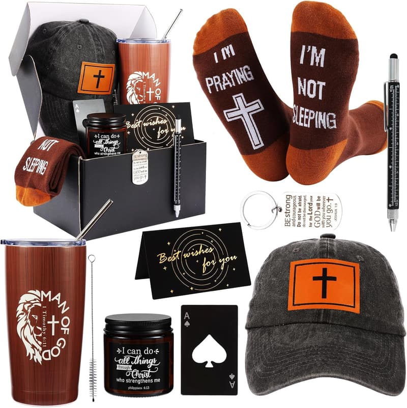 Inspirational Christian Gift Set for Men and Dad