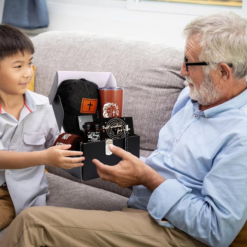Inspirational Christian Gift Set for Men and Dad