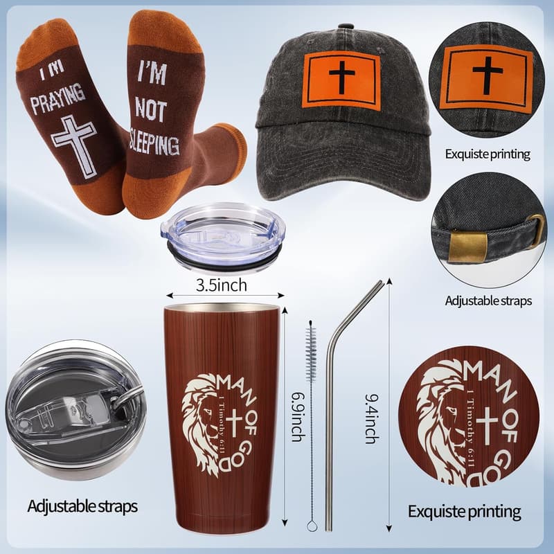 Inspirational Christian Gift Set for Men and Dad