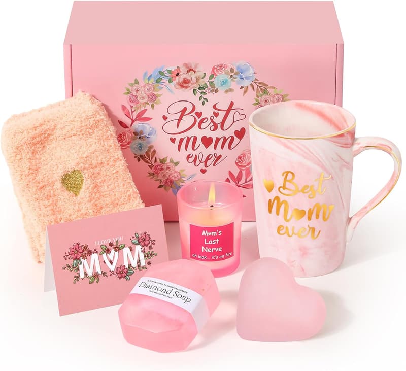 Mother's Day Mug Set - Best Mom Ever Gift from Kids