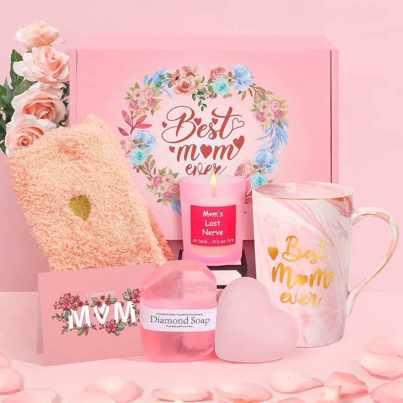 Mother's Day Mug Set - Best Mom Ever Gift from Kids