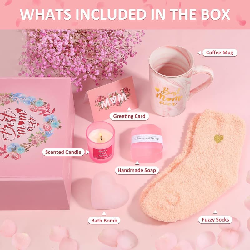 Mother's Day Mug Set - Best Mom Ever Gift from Kids