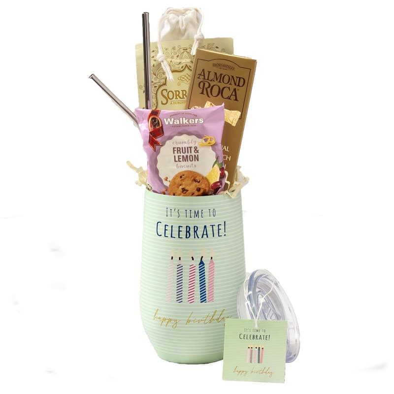 Happy Birthday Gift Mug with Chocolate & Sweets Set