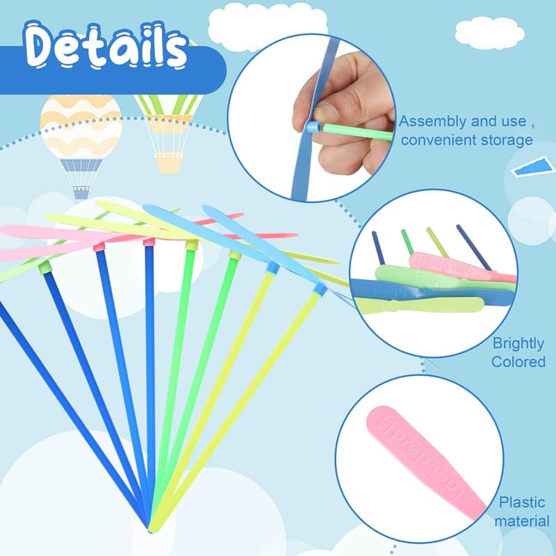 Outdoor Party Helicopter Toys Set for Kids - 100 Pcs