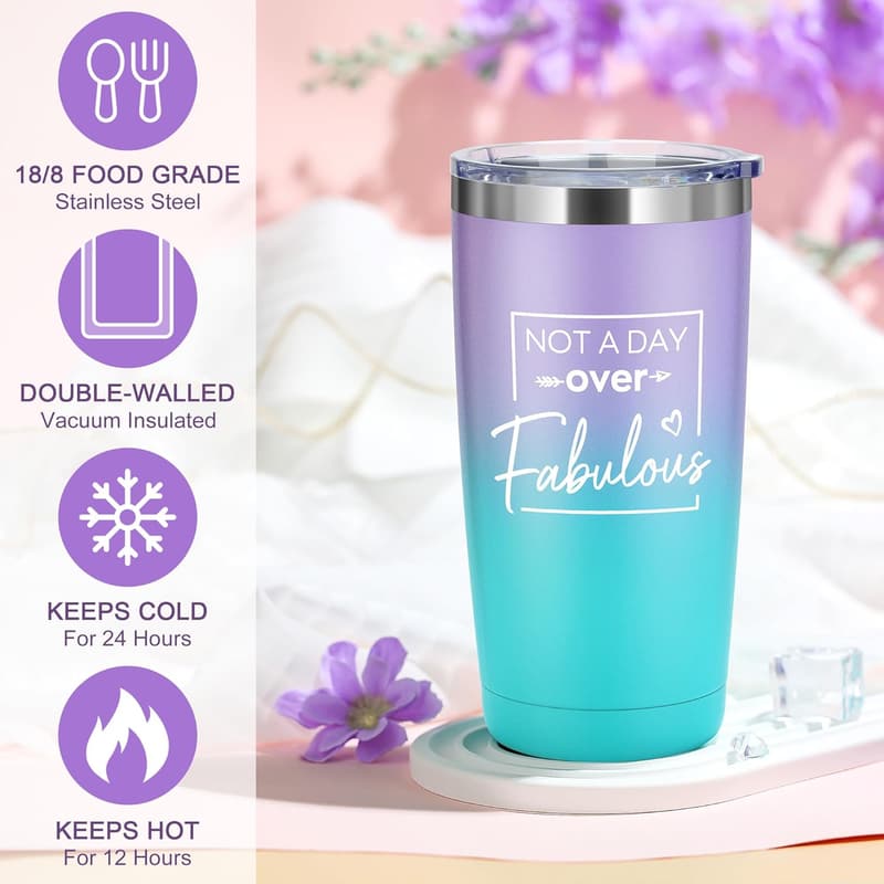 Birthday Gift Basket for Women - Unique Purple Set for Her