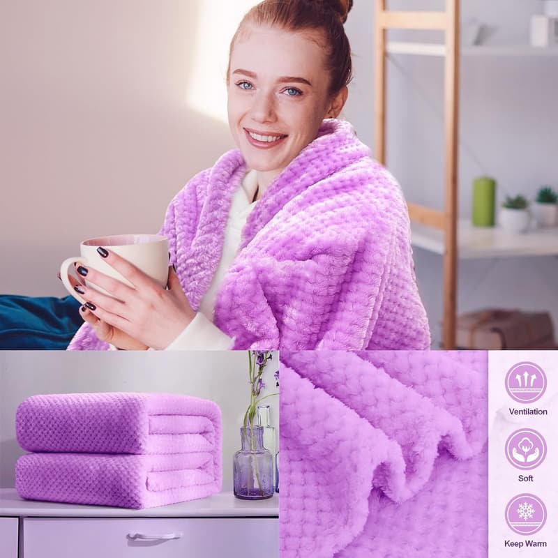 Birthday Self-Care Gift Basket: Luxury Blanket & Relaxation Items