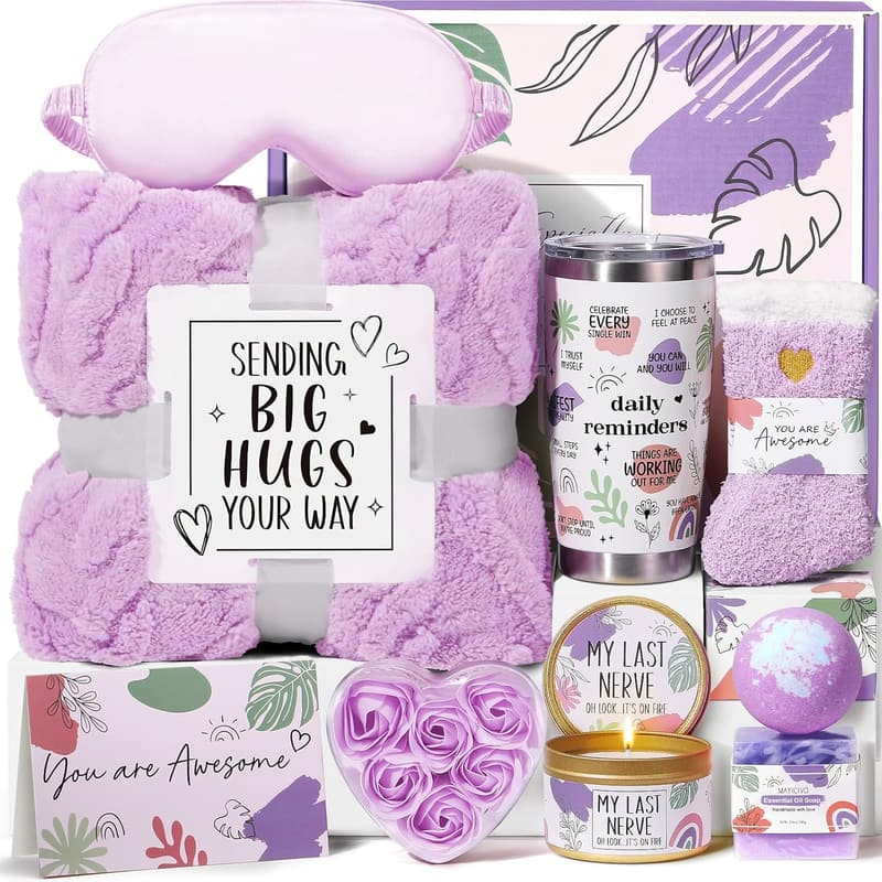 Inspirational Get Well Soon Spa Gift Basket for Women