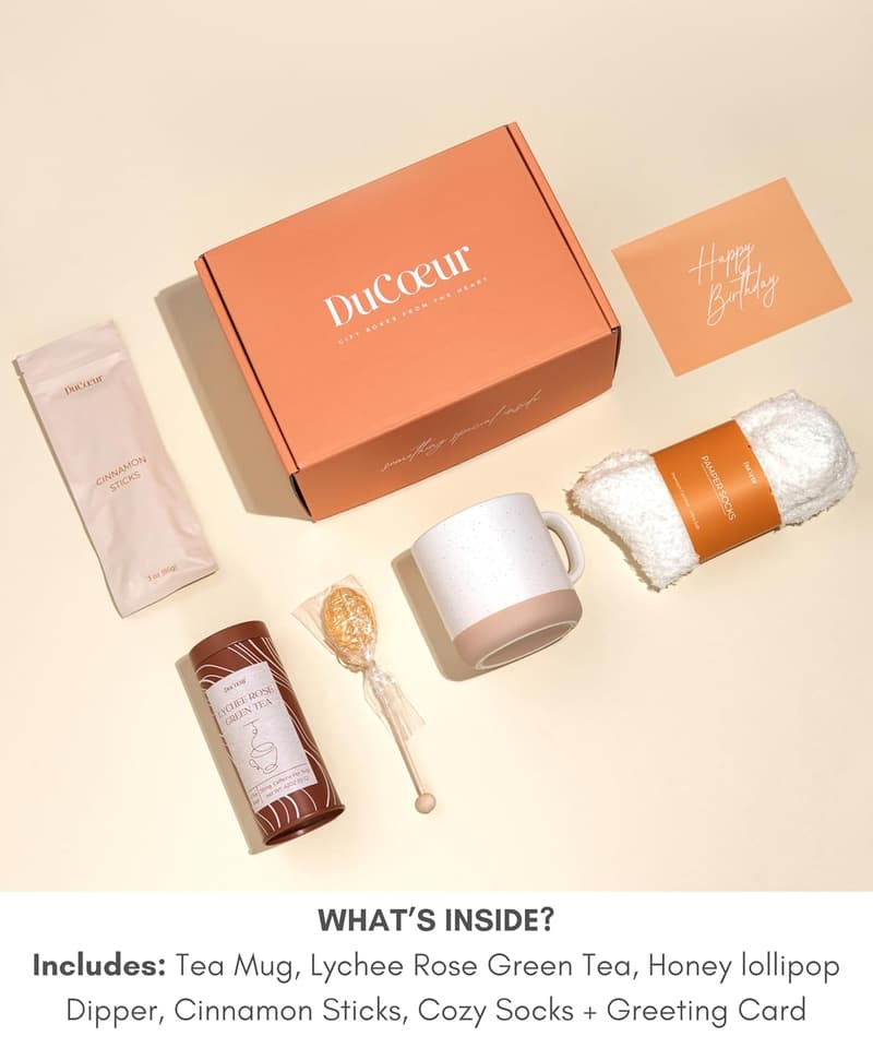 Birthday Tea Gift Box for Women - Premium Self Care Package
