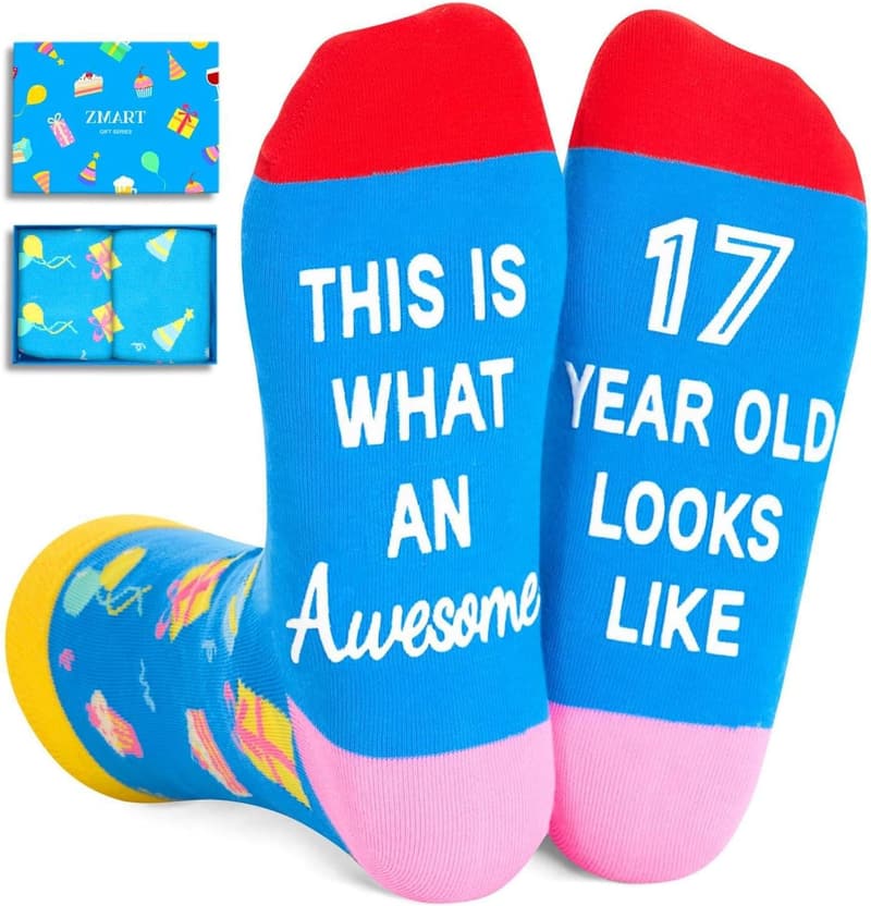 Teen Birthday Gift Socks for Ages 13-19 - Fun & Stylish