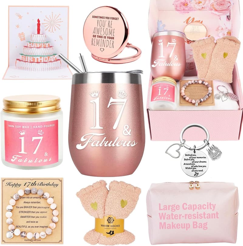 17th Birthday Gift Basket for Girls & Women