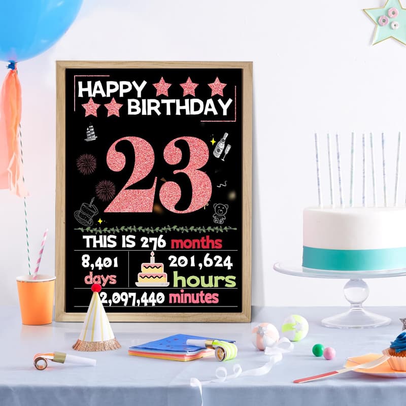 23rd Birthday Card for Her - Joycard with Envelope