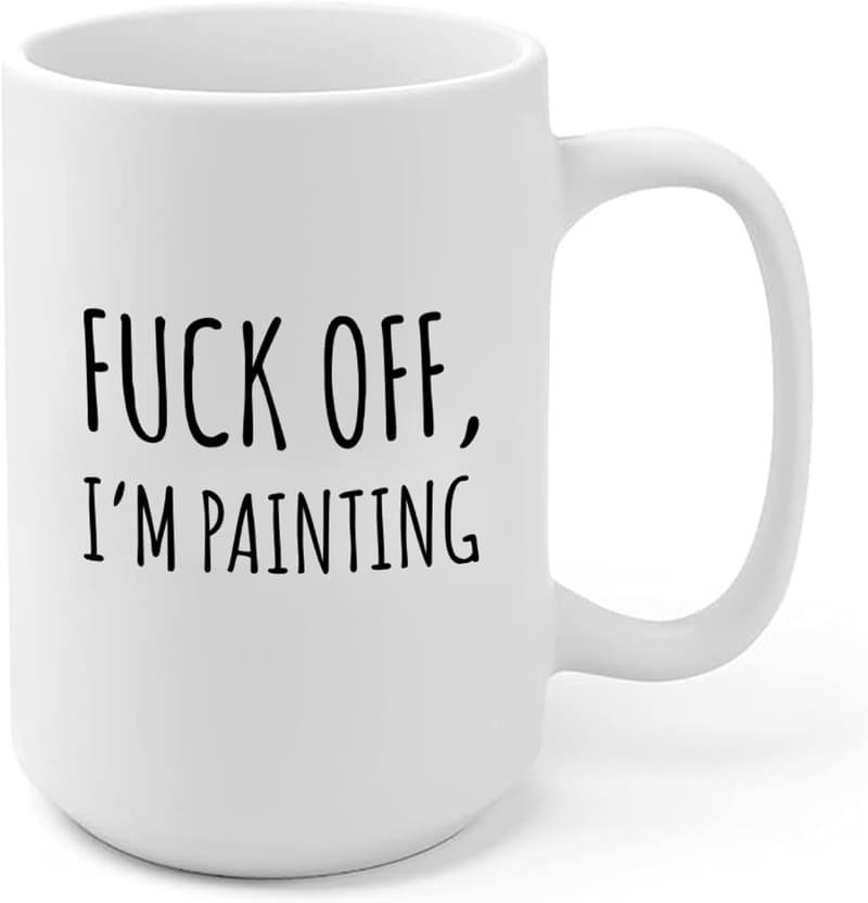 Sarcastic Artist Mug for Creative Moms, Dads, & Couples